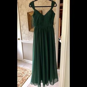 Dark green long dress (bridesmaid)